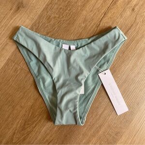 Jonathan Simkhai Zola Solid Seamed Bikini Bottoms